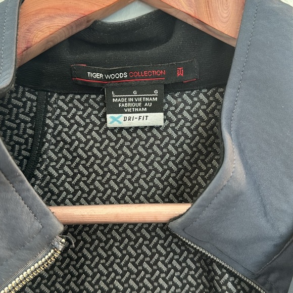 Nike SXSW Staff Jacket Zip Up Rain Tiger Woods Collection Men's Large - Picture 9 of 9